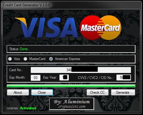 Download Credit Card Generator Software Bikesnew